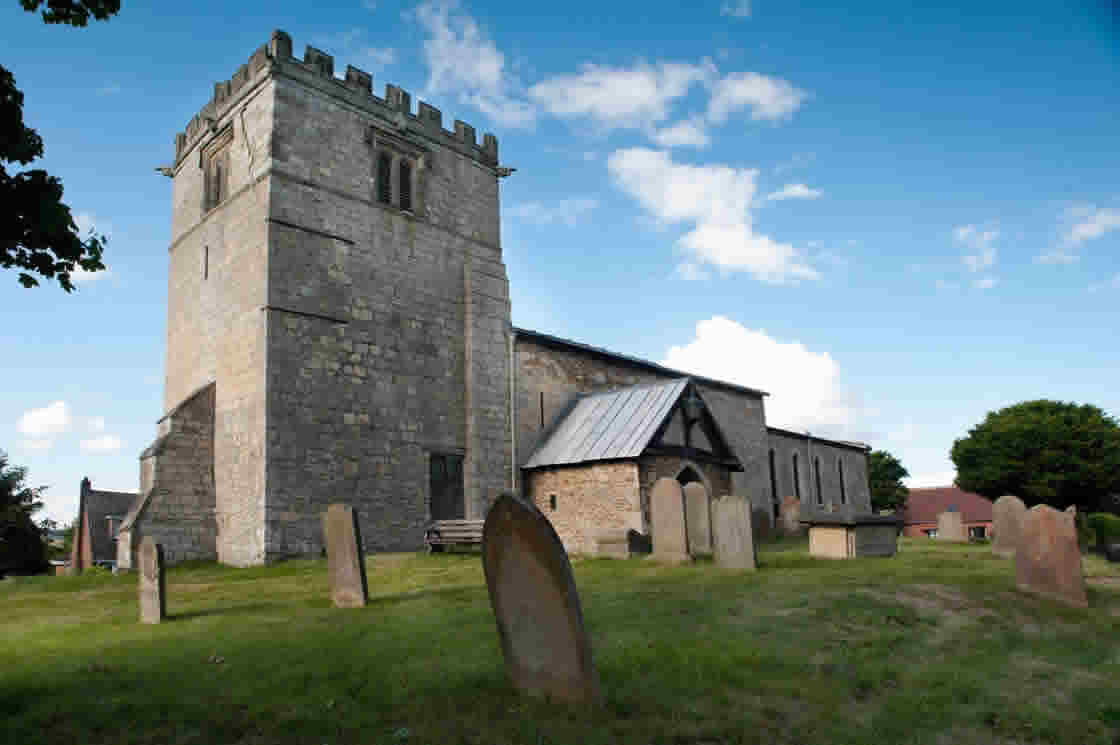 The impressive exterior of Goodmanham’s Norman Church
